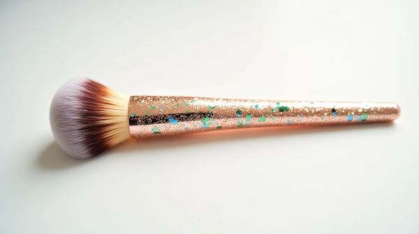 Brosse à paillettes pour un maquillage festif éclatant